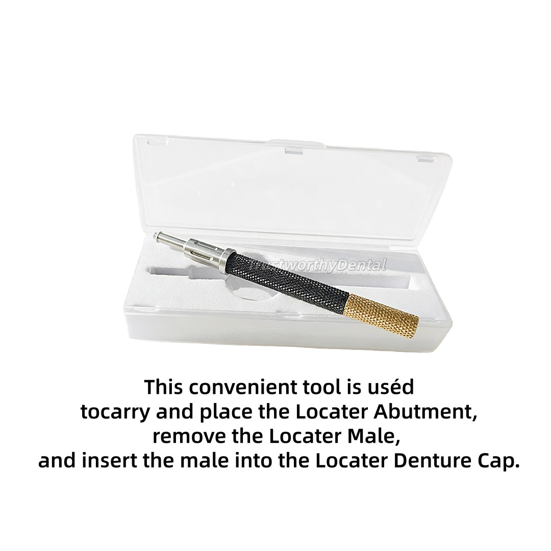 Dental Abutment Retentive Caps Inserts Locator Implant Driver Removal 3in1 Black