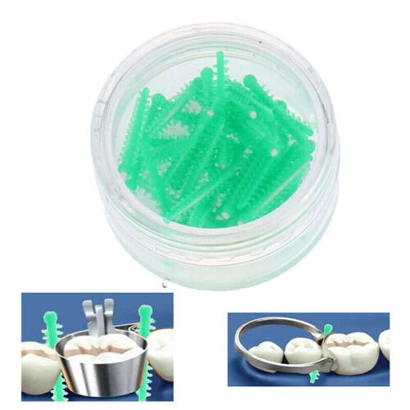 40Pcs/Pack Dental Plastic Adaptive Wedges Orange&Green In Dental Consumables