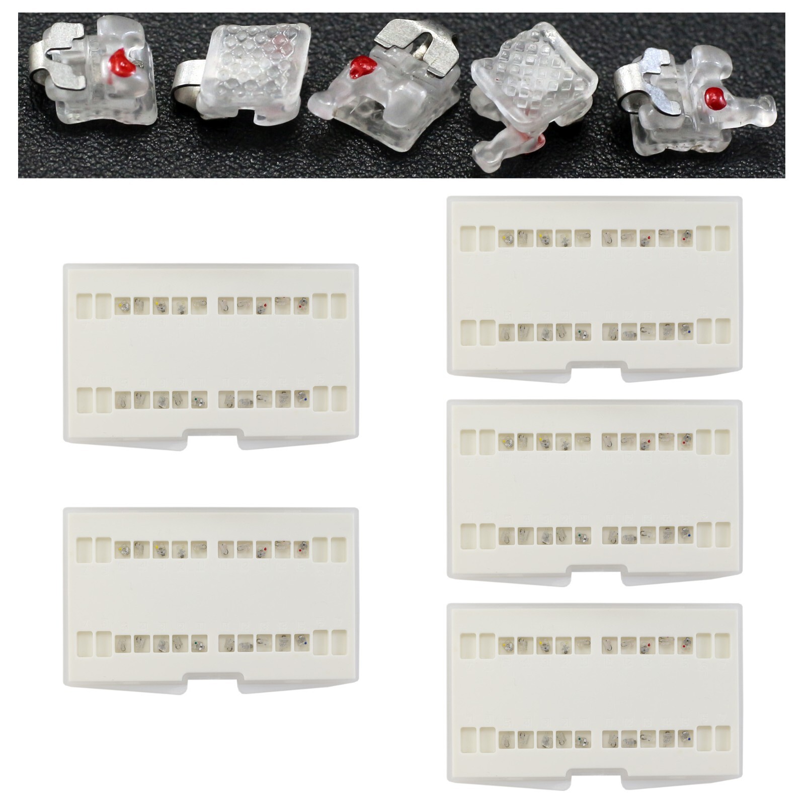 Orthodontic Bracket Self Ligating Ceramic Clear Aesthetic Interactive Roth 0.022