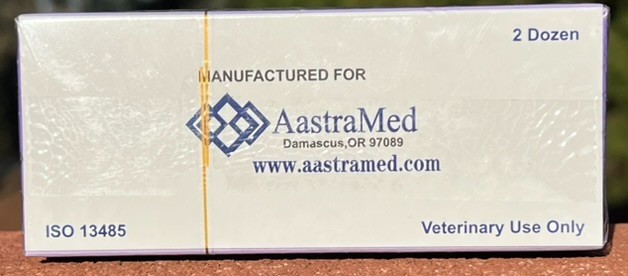 2/0 PGA, 72ct (3 Boxes) Polyglycolic Acid, Veterinary Dental, R-cut 30mm