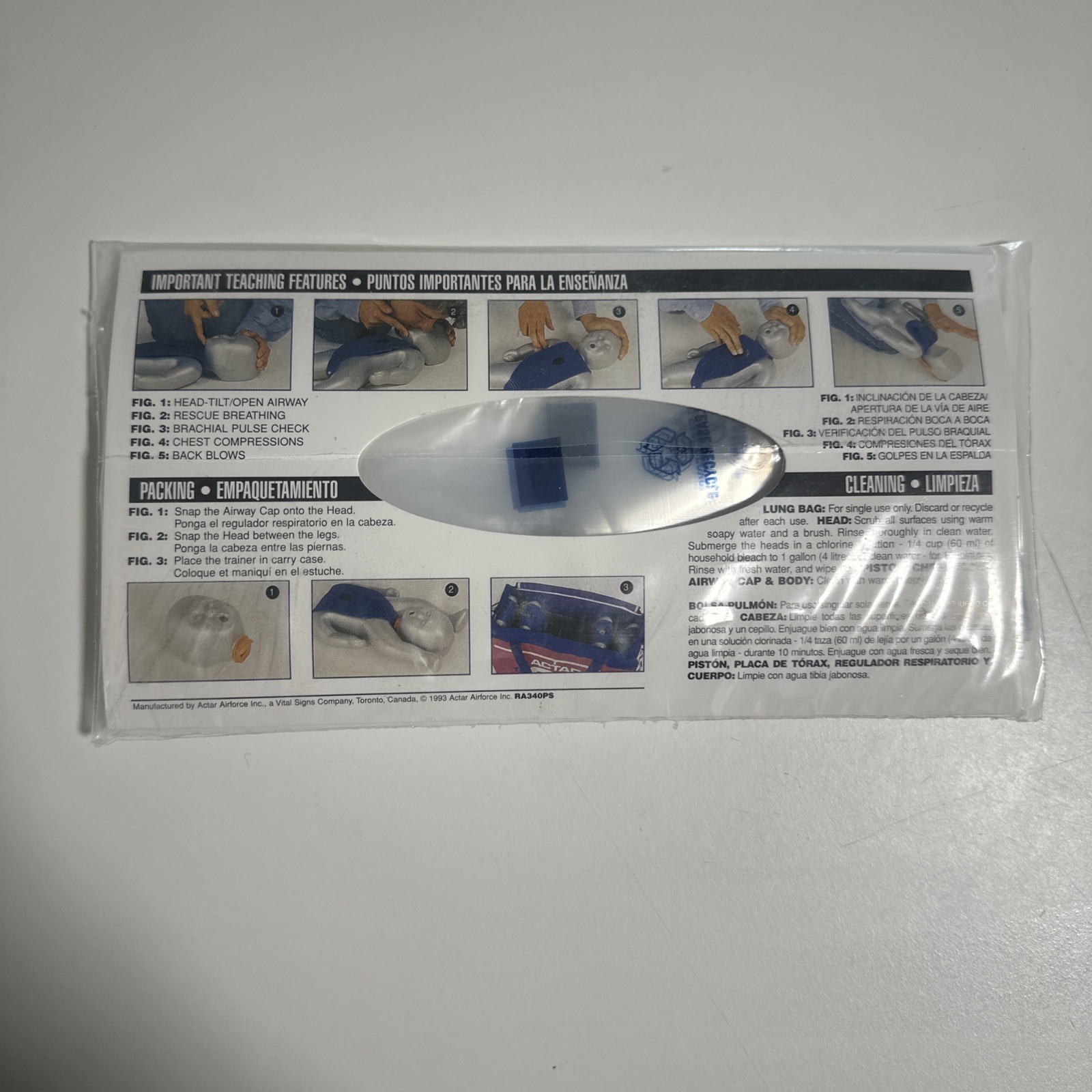 Actar 911 INFANTRY infant Lungs Pack of 100 New Sealed – Free Shipping from USA