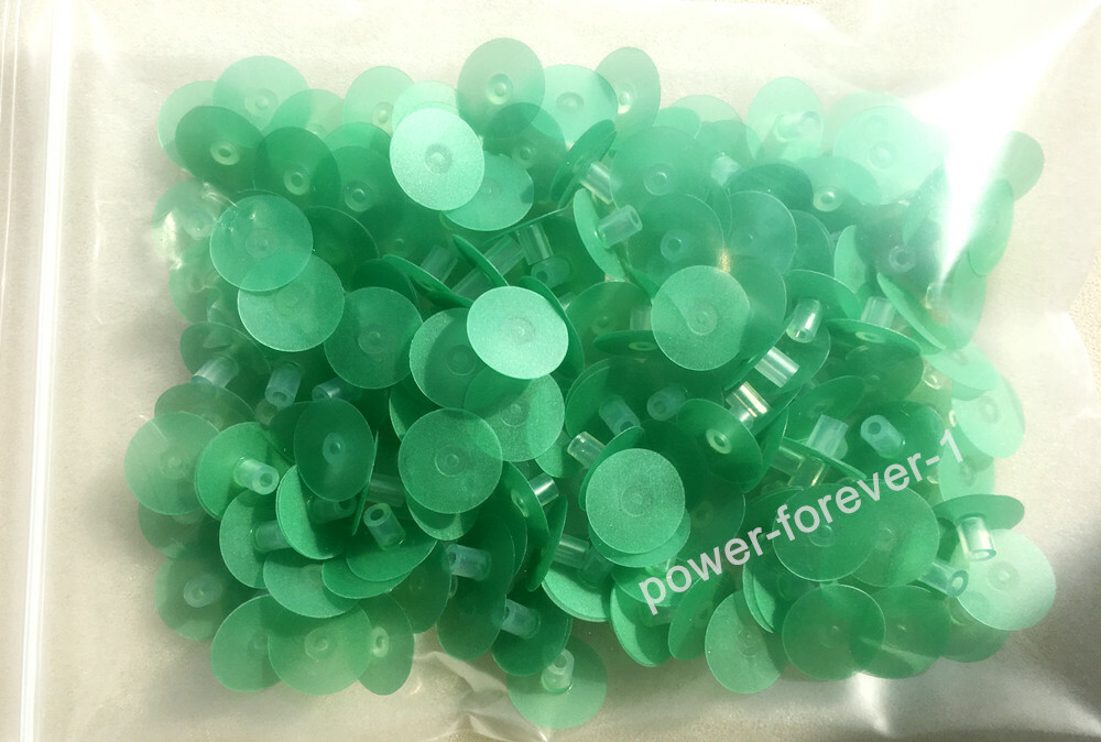 Dental Composite Polishing Kit Finishing Discs Wheel 12/14mm Stem Rainbow 50Pcs