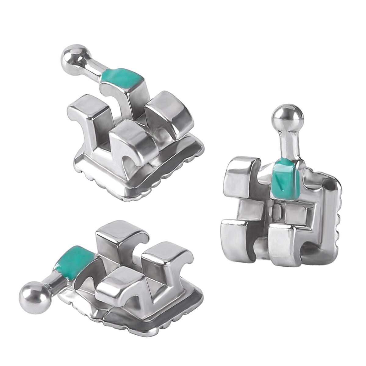 Dental Orthodontic MIM Monoblock Brackets Braces Mini Roth/MBT 022 Hooks 345