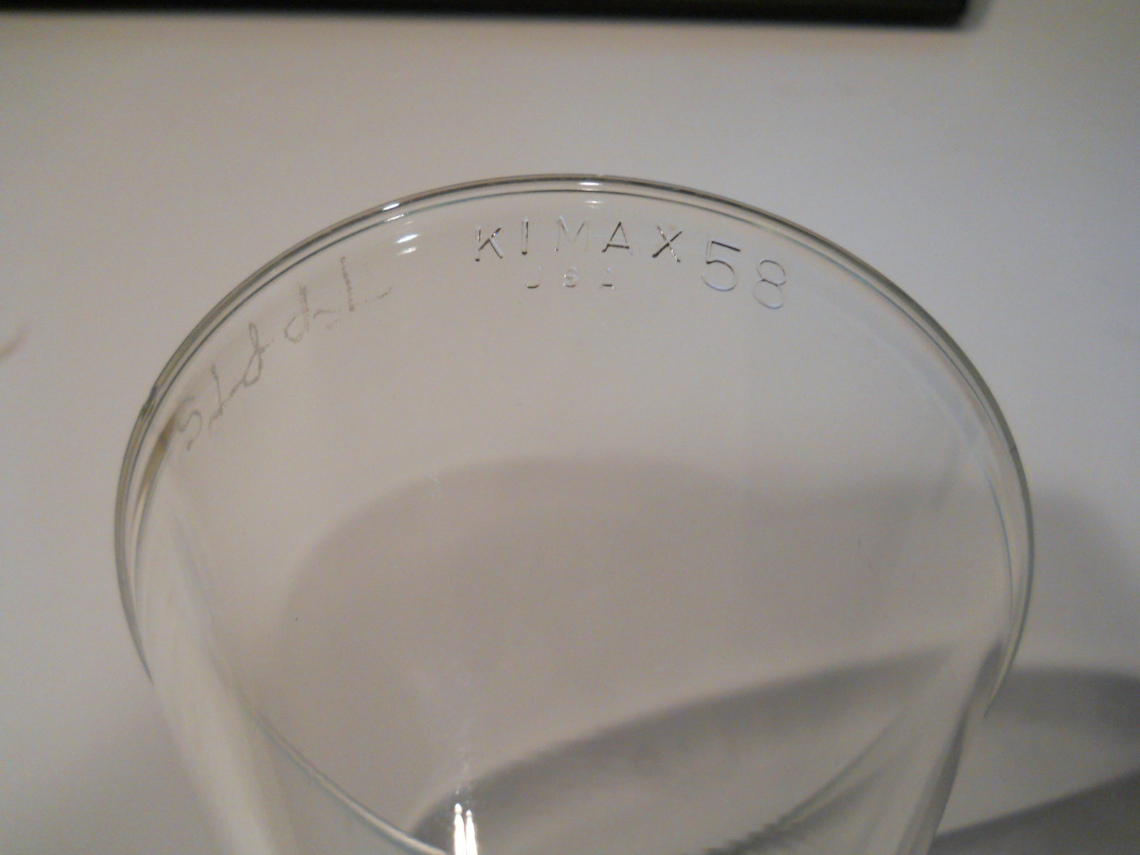 Kimble Kimax Glass 85mm ID Glass 58° Angle Plain Long Stem Filling Funnel 9mm OD