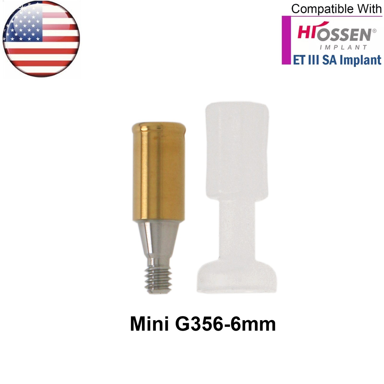 US HIOSSEN ET Dental Mini Locator Abutment 1-6mm GH Overdenture Male Caps Tool