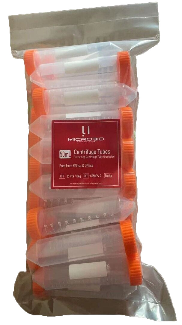 50mL Centrifuge Tubes Conical Sterile , 500/Case – Limited Time Offer!