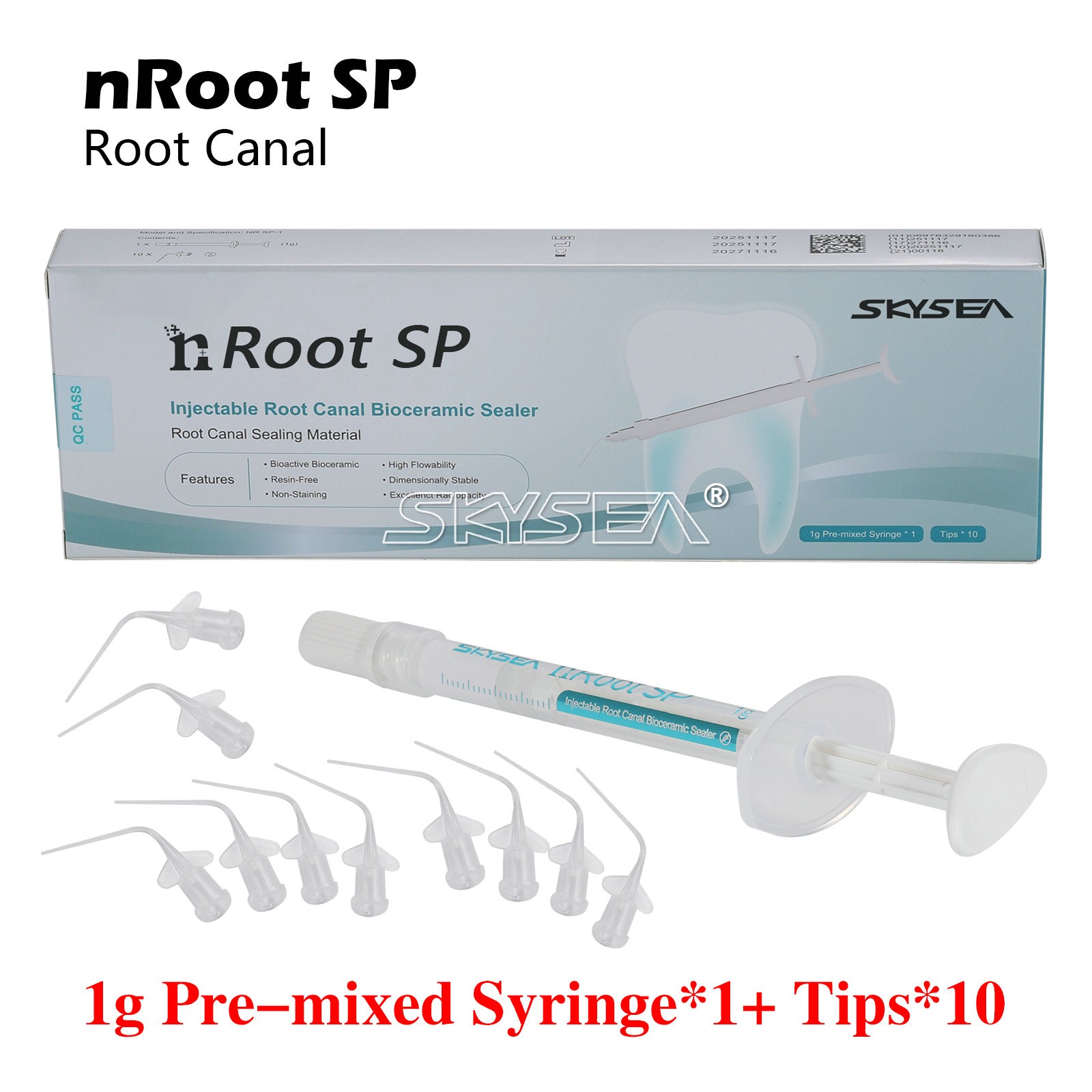 Dental Root canal bioceramic sealer/Repair Root Canal Endo Filling Cement 1g