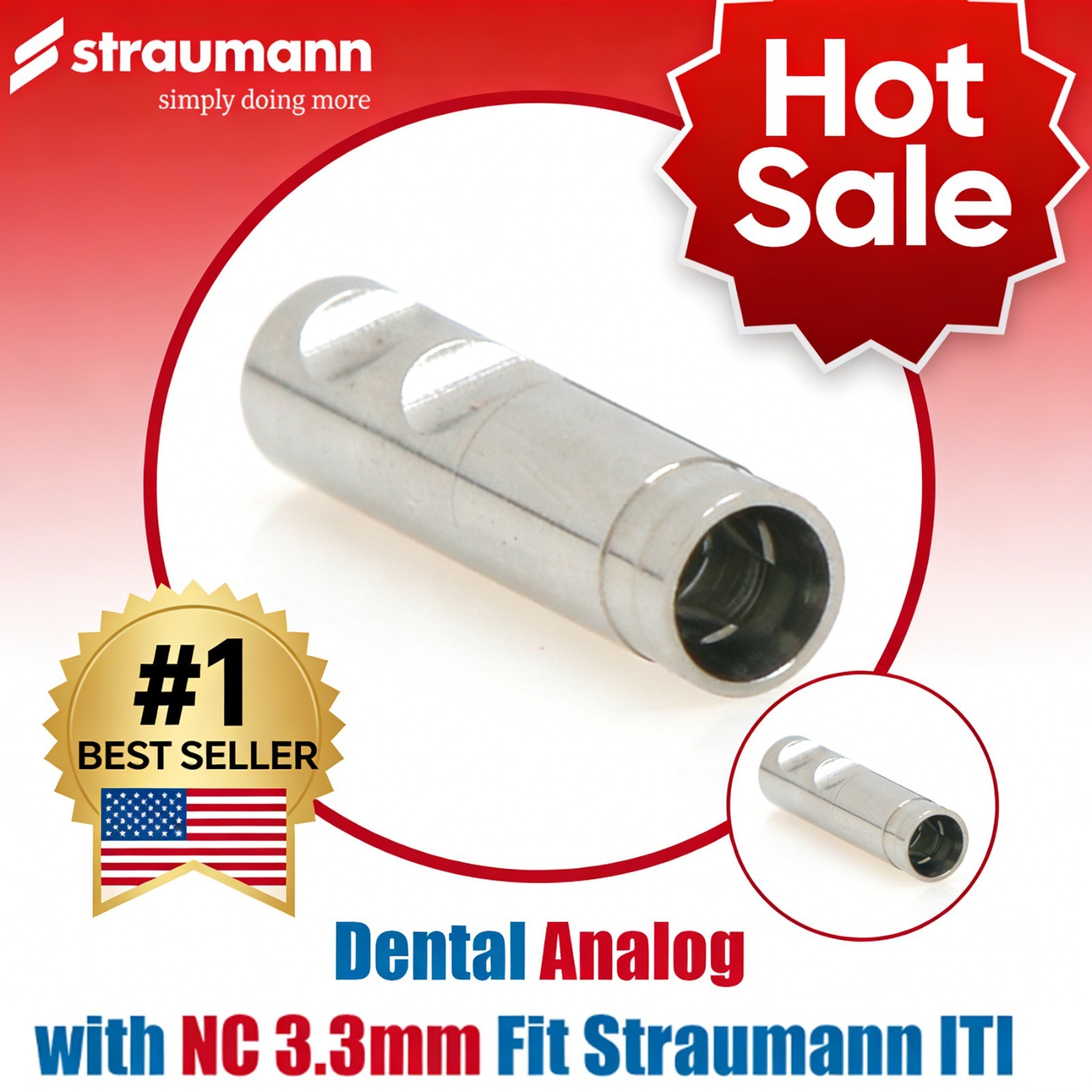Bone Level Straumann ITI Impression Coping Transfer Analog Open/Close Tray RC NC