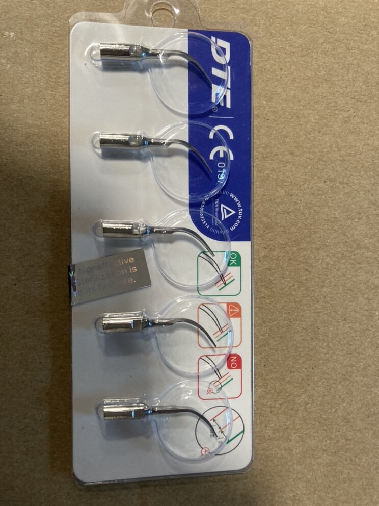 5pc/pack Woodpecker DTE Dental Ultrasonic Scaler Tips Assorted Fit NSK SATELEC
