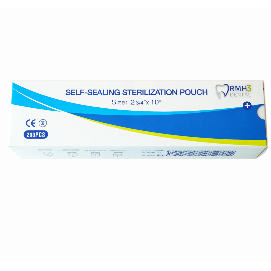RMH3 Dental 2.75″ x 10″ Self-Sealing Sterilization Pouch 200/Box