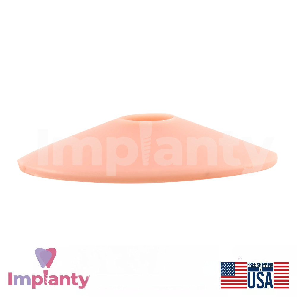 5x Dental Straight Lock Attachment Extra Soft Silicone Set Conical NP 2.25mm