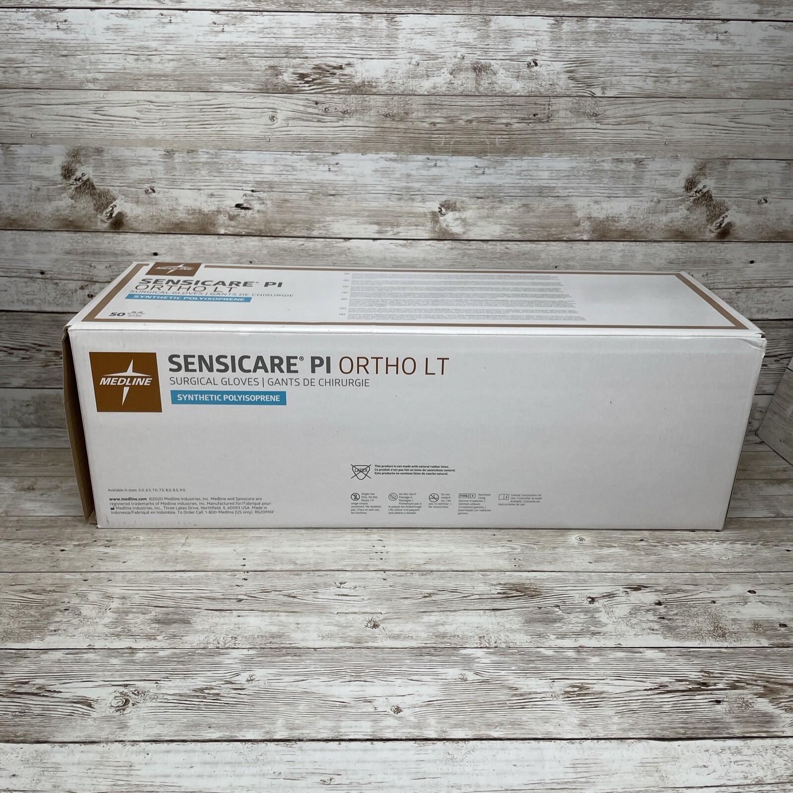 Sensicare Surgical Gloves PI ORTHO LT Synthetic 1 Case Sterile Size 9 *See Date*