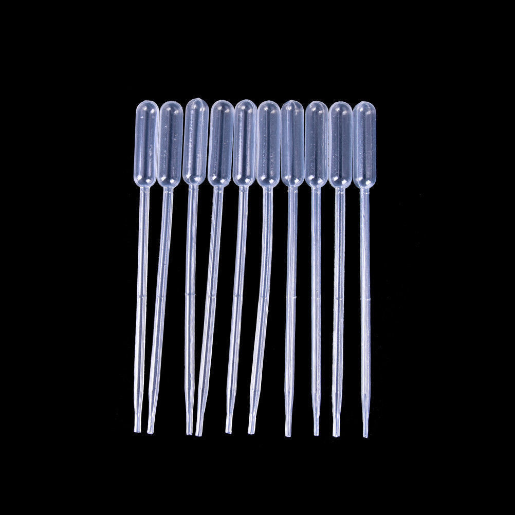 10/30/50/100x 1/2/3/5/10ml Plastic Disposable Eye Dropper Transfer Oils Pipettes