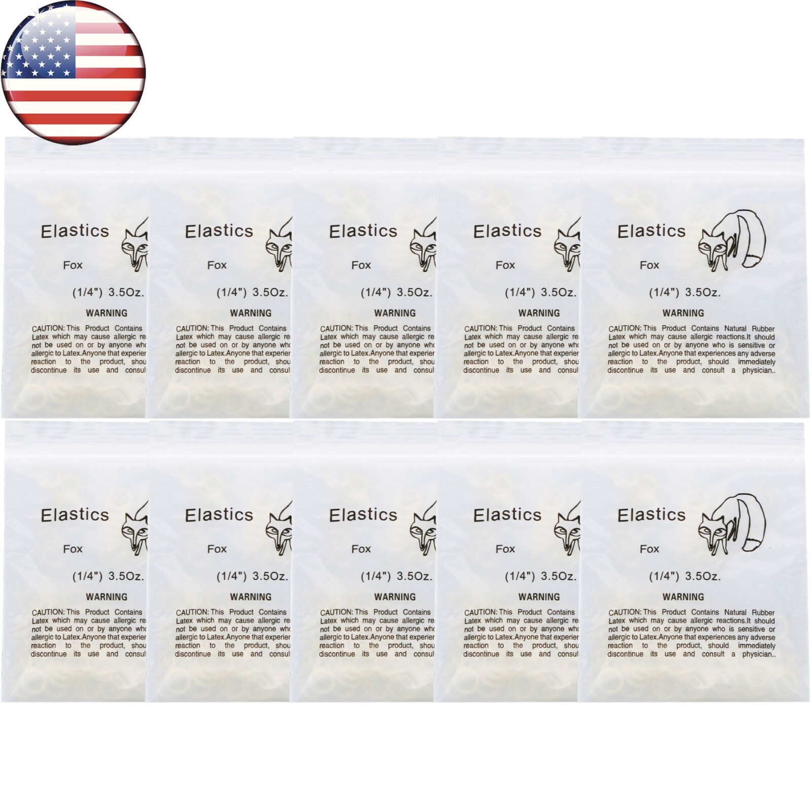 US Orthodontic Latex Elastics Dental Braces Rubber Bands 3.5/5.0/6.5 OZ Ortho
