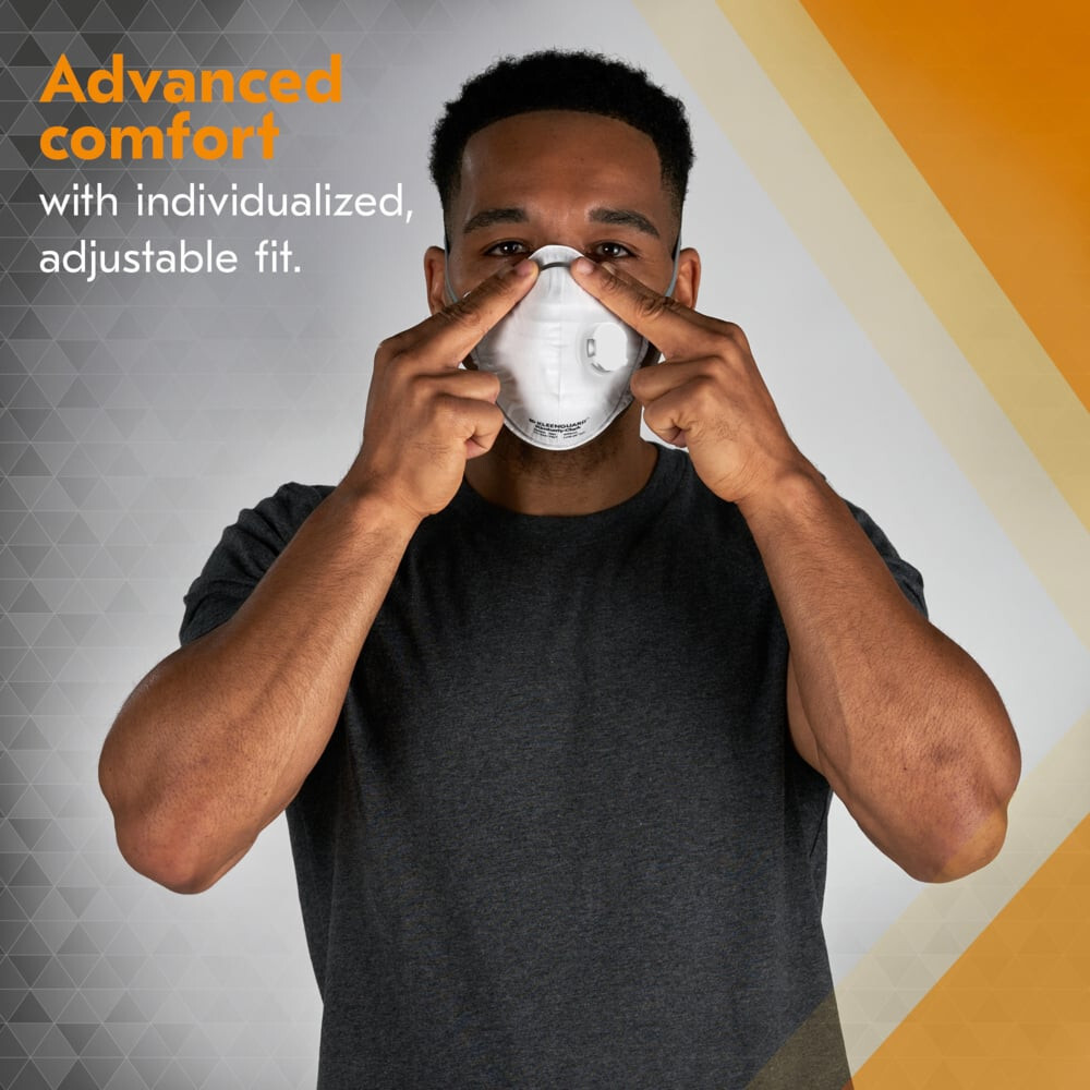 KLEENGUARD N95 Particulate Respirator Molded Cup with Valve NIOSH 10 per Box