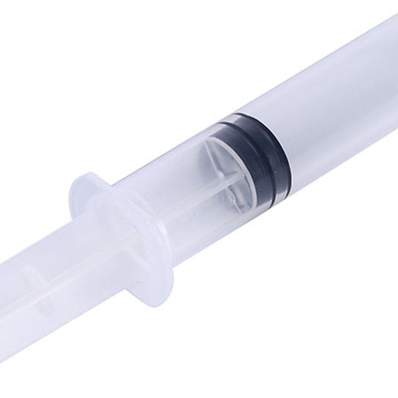 Dental Utility Oral Disposable Irrigation Syringe Long Curved Tips 12ml (12cc)