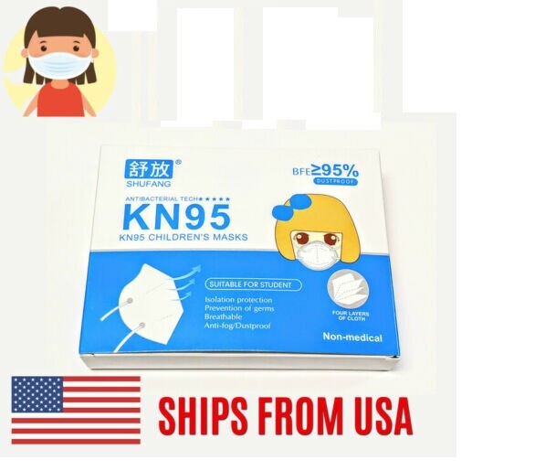 Kids KN95 – Protective Face Mask Elastic Earloop Mouth Cover Disposable Children