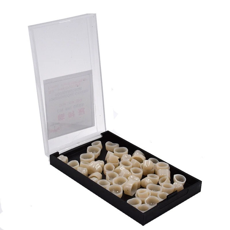 50 Pcs/Box Dental Whitening Front Temporary Crown Material Polycarbonate Tooth