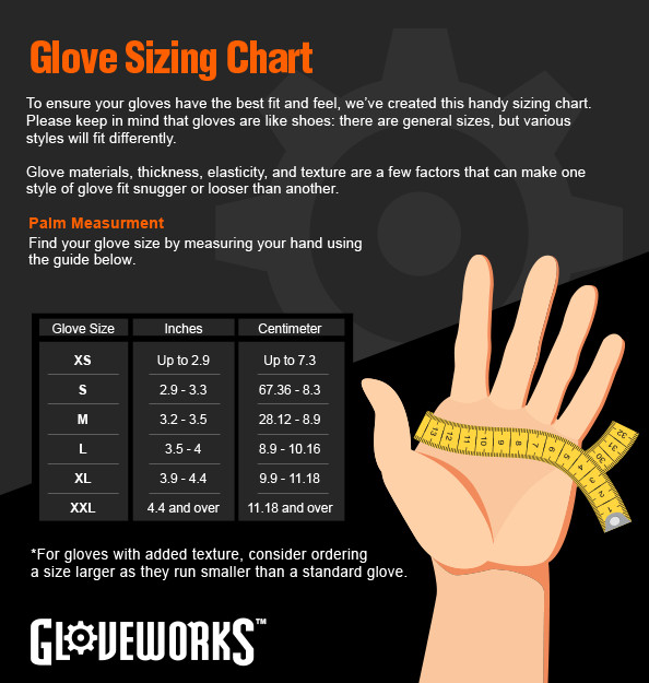 GLOVEWORKS HD Green Nitrile Disposable Industrial Gloves, 8 Mil, Case of 1000