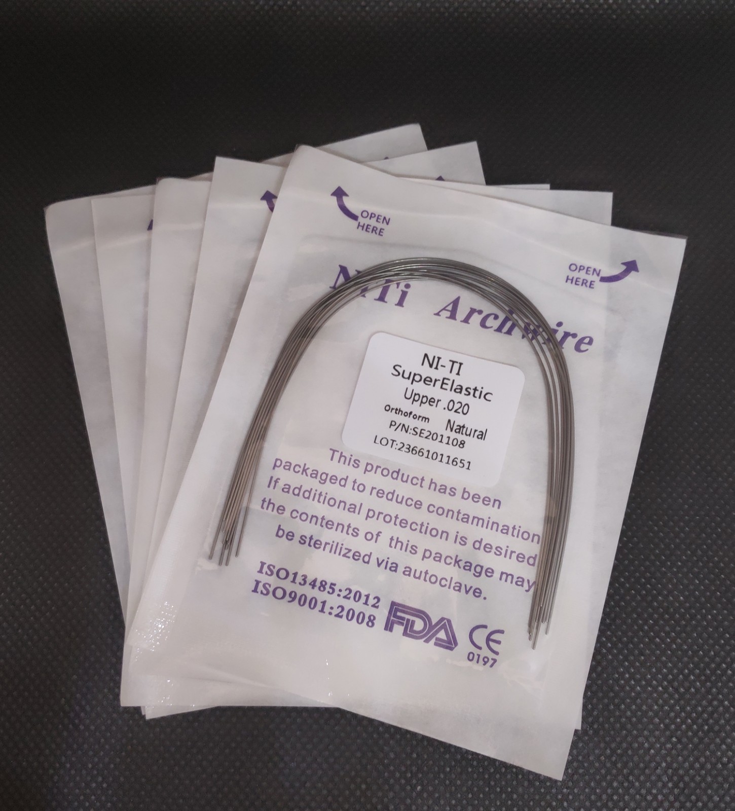 Dental Orthodontic Super Elastic Niti Round/Rectangular Arcos Arch Wires Natural