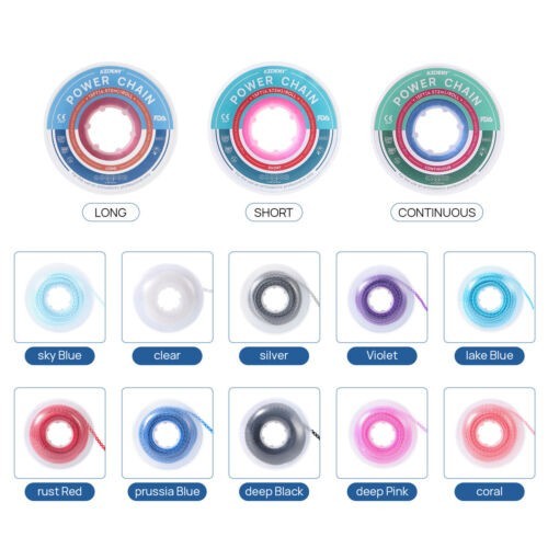 10Rolls Dental Orthodontic Elastolink Chain Long & Short & Continuous