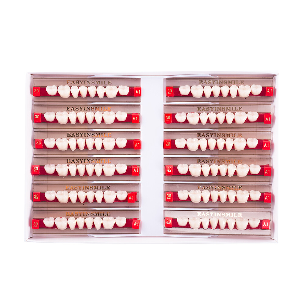 84/96 Dental Synthetic Resin Teeth Full Set /Anterior /Posterior Shade A1/A2/A3