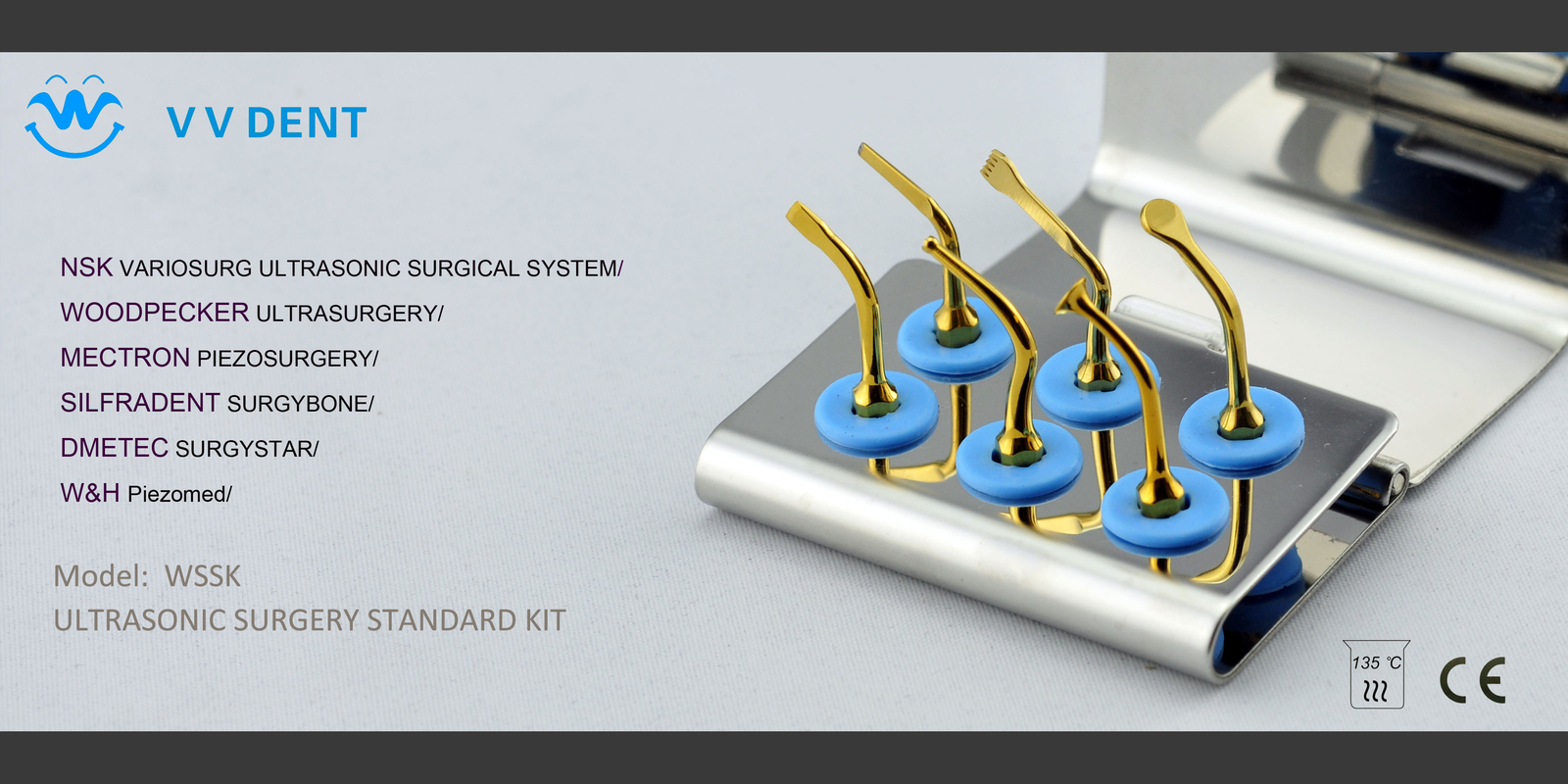 Dental Tools Piezosurgery Tips KIT Bone Cutting Sinus lifting Implant Oral Care