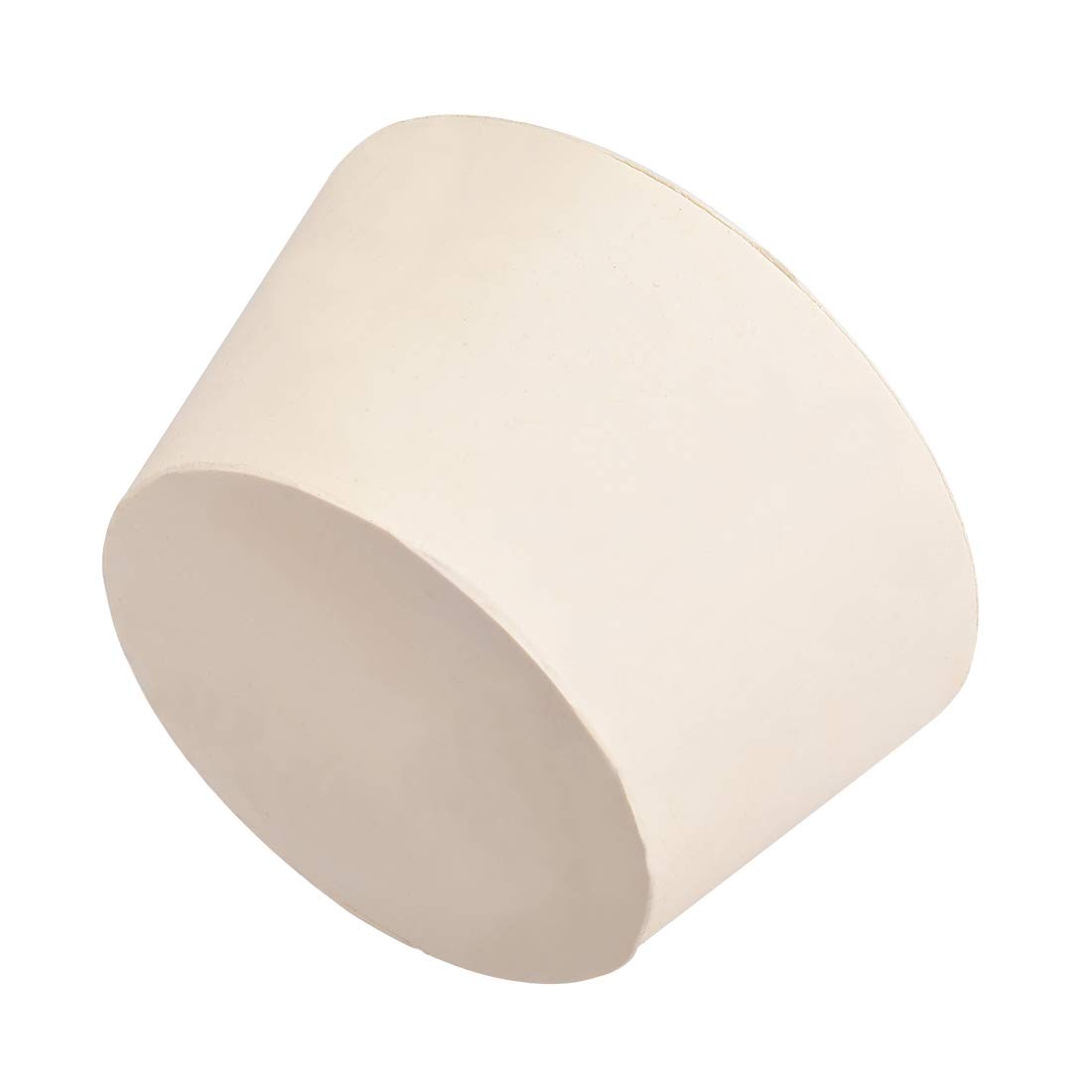 uxcell White Tapered Shaped Solid Rubber Stopper for Lab Tube 55x68x38mm