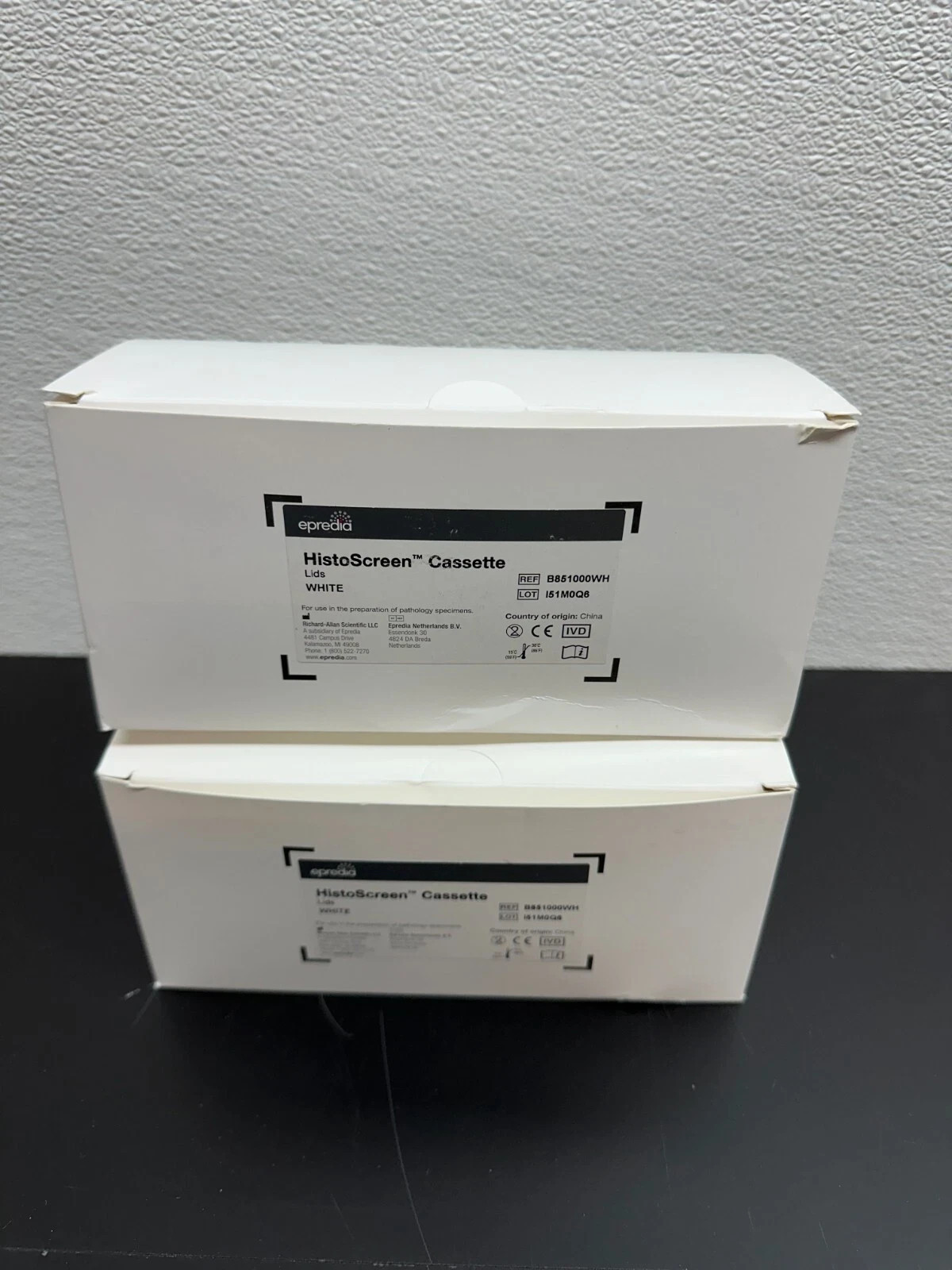 Epredia REF B851000WH HistoScreen Cassette White Lot of 2 Packs