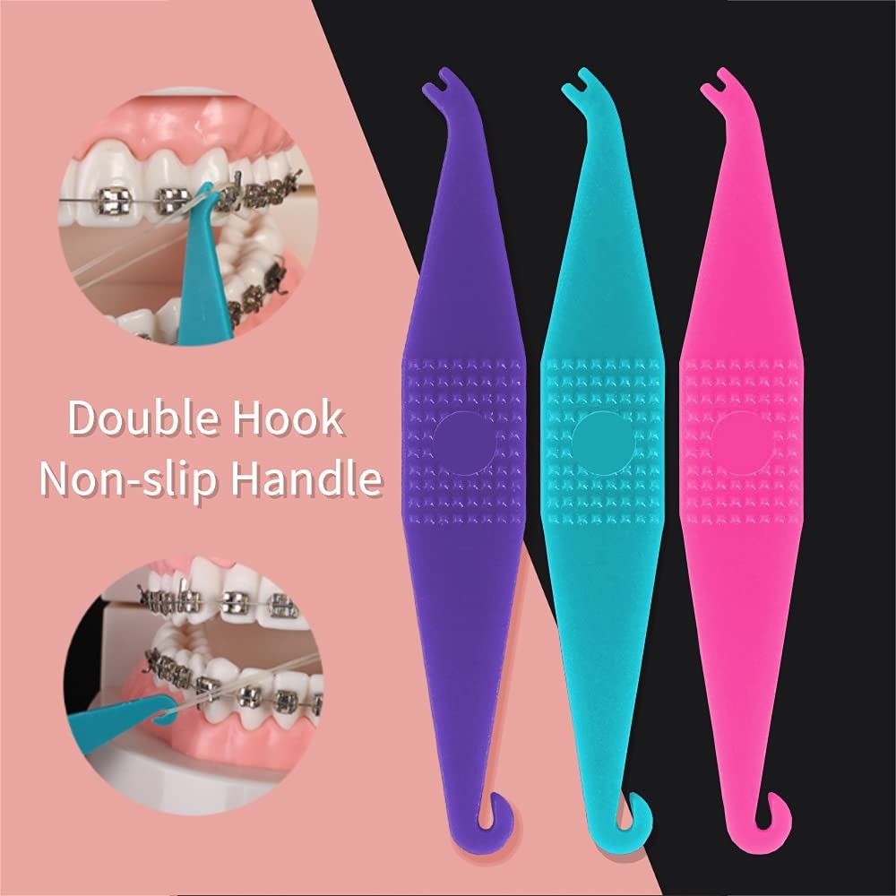 20 Pack Braces Rubber Band Tool Dental 20 Count (Pack of 1), multi-colored
