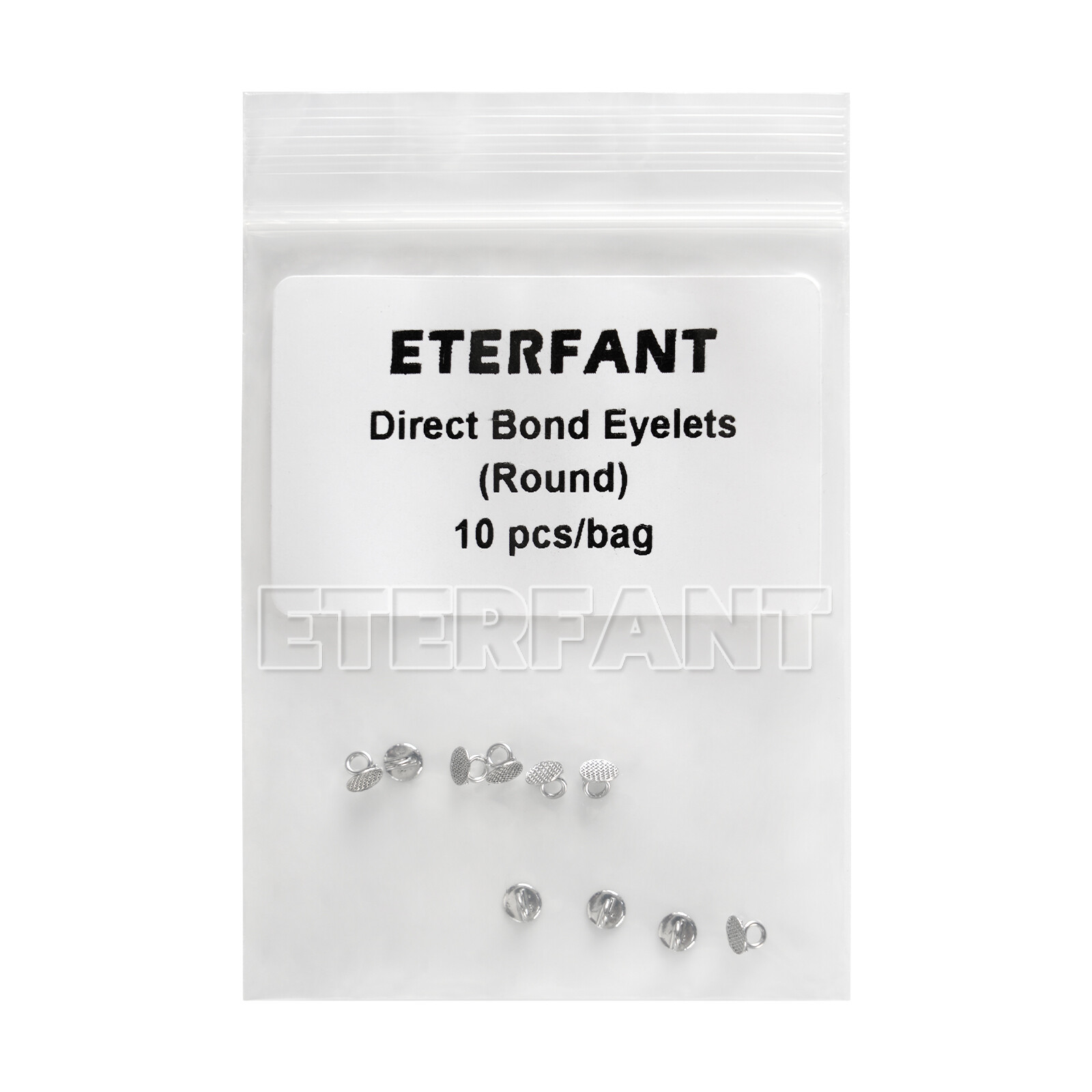 10PCs ETERFANT Dental Orthodontic Lingual Buttons Direct Eyelet Round Bondable