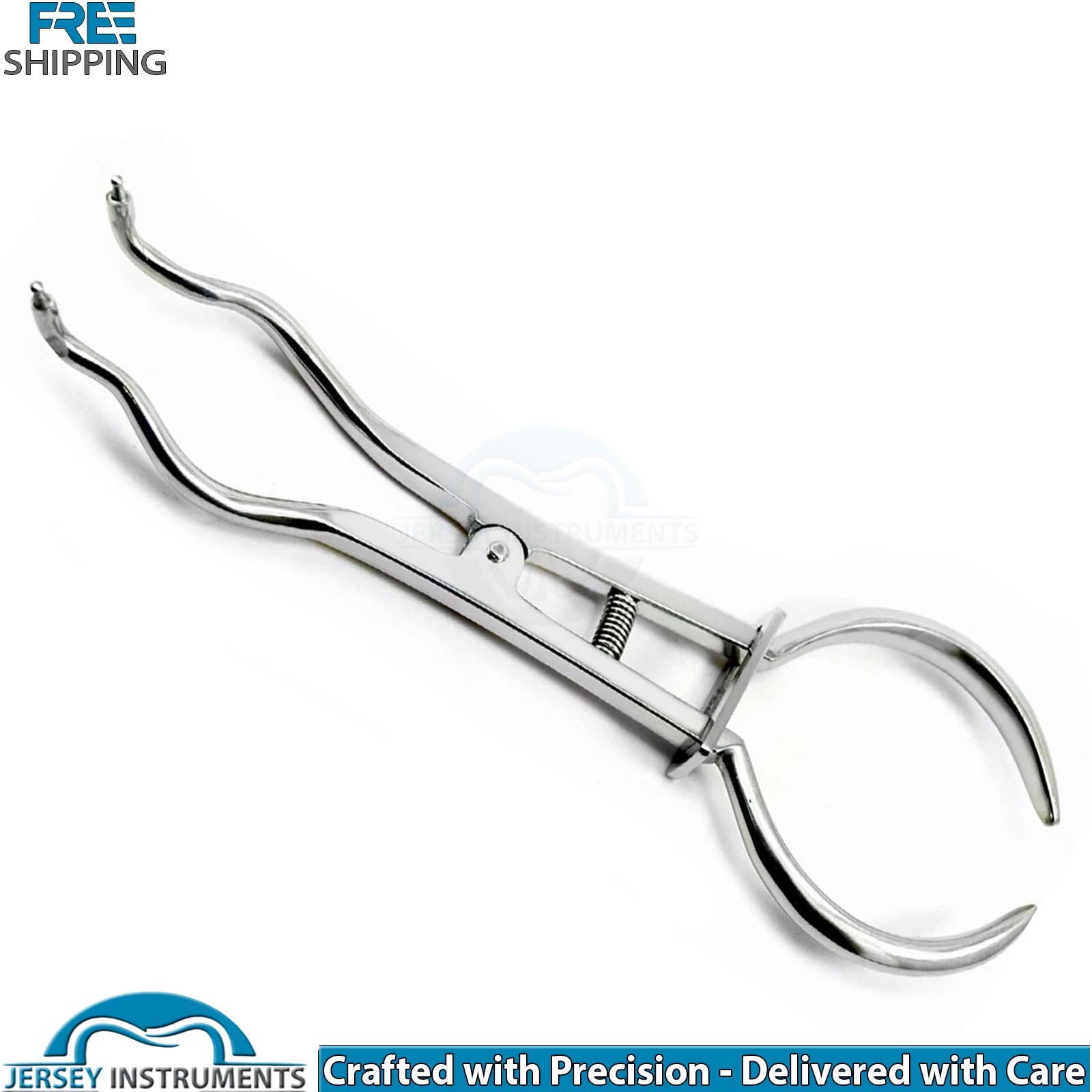 Dental Brewer Forcep Rubber Dam Clamp Forceps 17cm Endodontic Instrument Tool CE