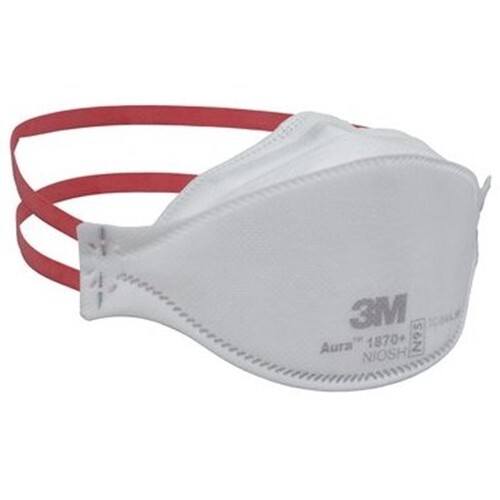 3M Aura 1870+ Protective Face Mask NIOSH Approved N95 Respirator 440 Pc Case