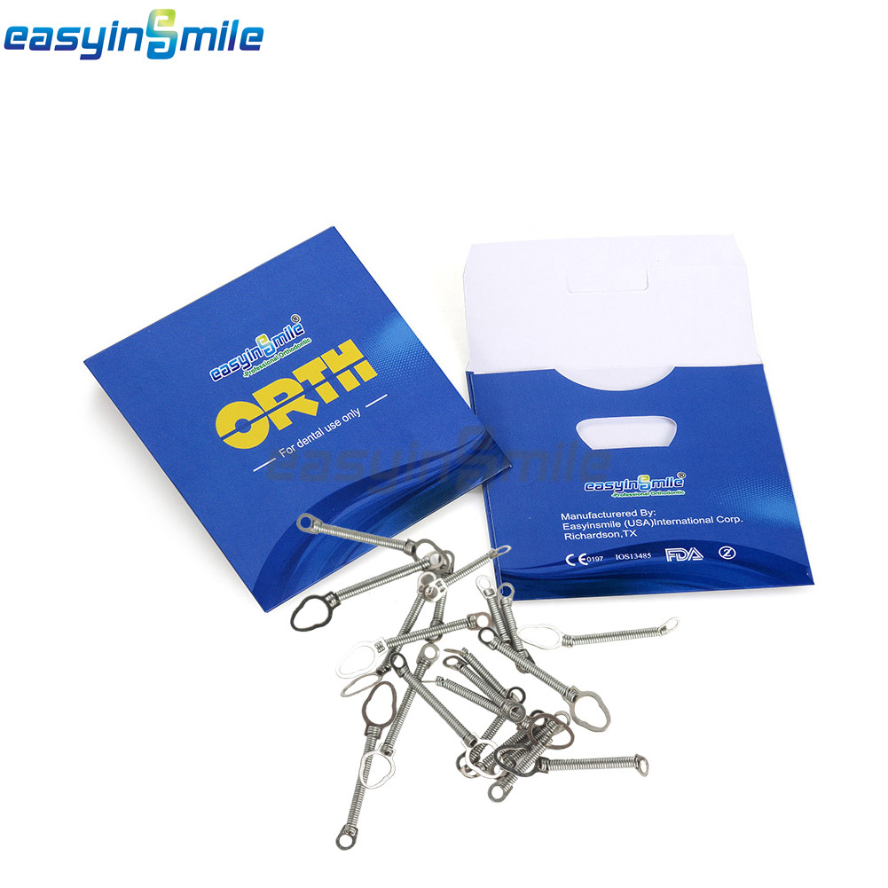 Easyinsmile Dental Orthodontic 10Pcs NITI 010/012 Closed Coil Spring 6/9/12mm