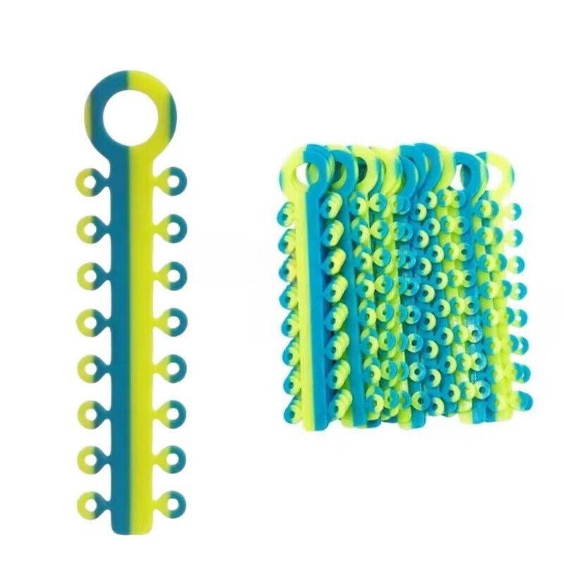 Dental Orthodontic Ligature Ties Elastic Rubber Bands 320 Ties/Bracket Mini Roth