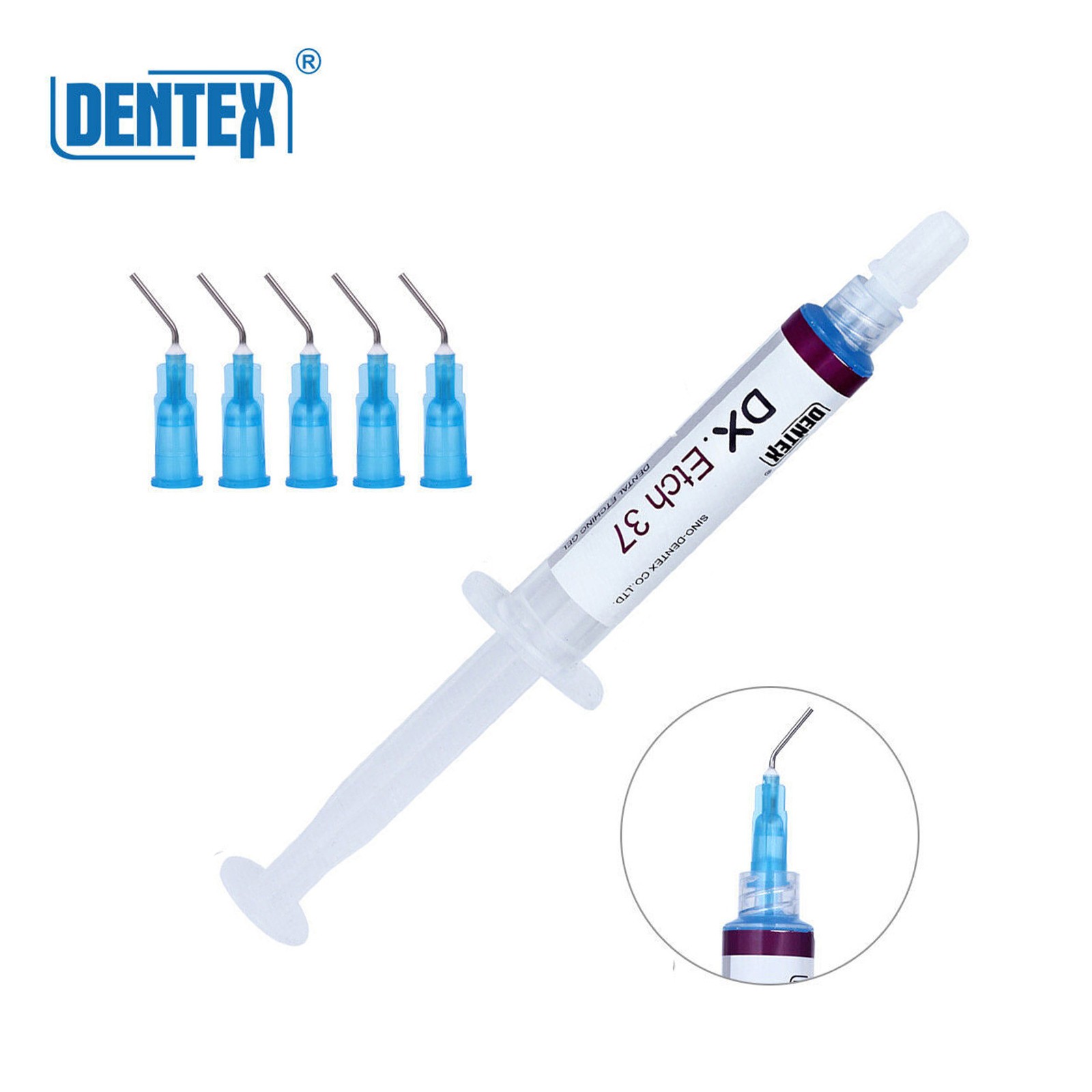Dentex Dental Acid Etching Gel 37% 5 ml/syringe DX Etch 37