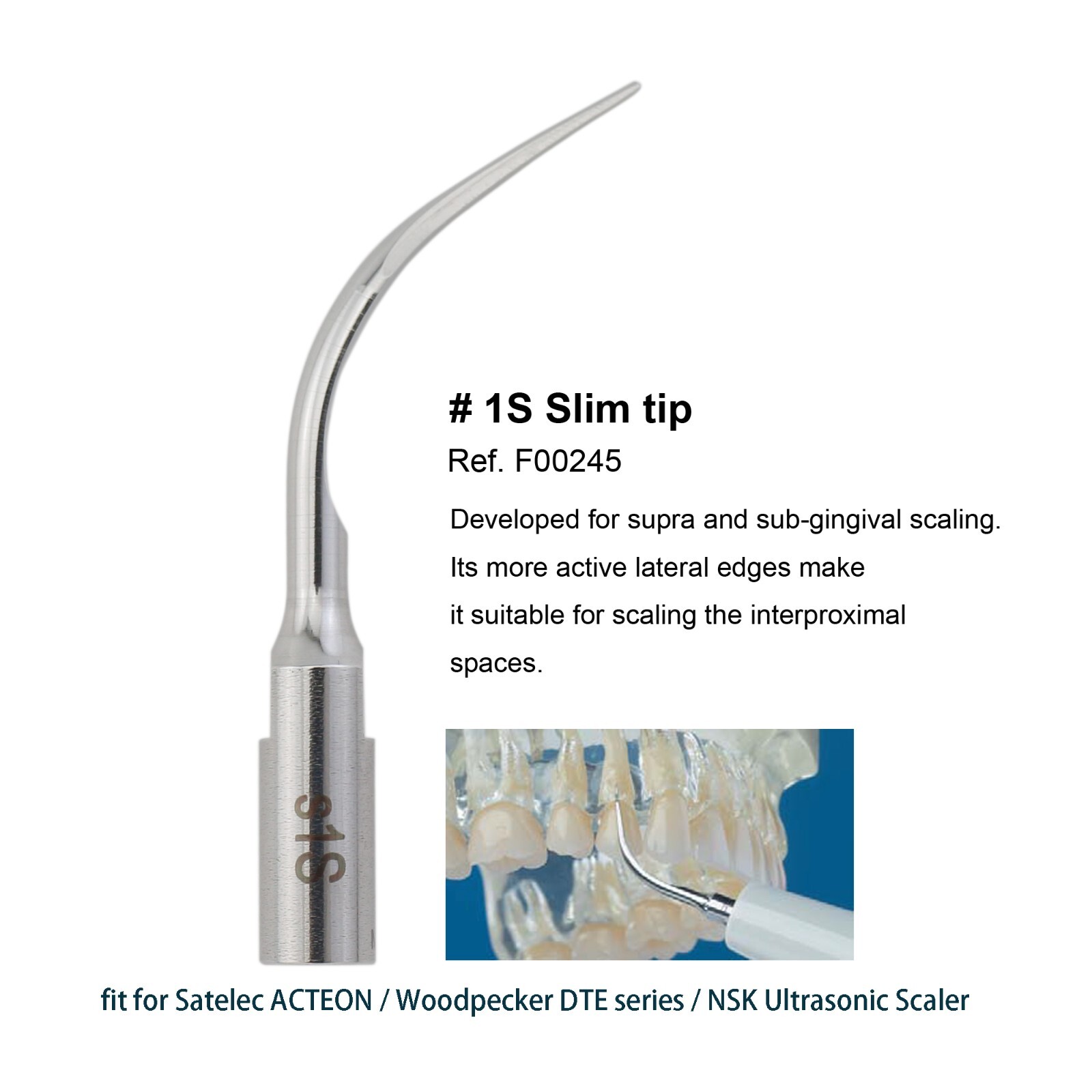 fit Satelec Newtron Piezo Scaler Ultrasonic ACTEON Tips H3 #1 #2 1S 10P 10X 10Z
