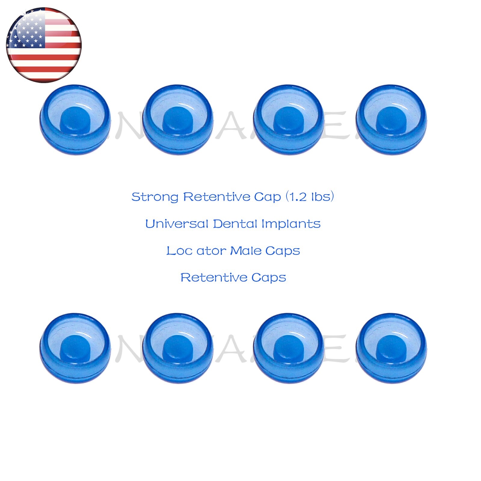 US Implant Locator Abutment & Retention Caps For Hiossen ET III Mini/Standard