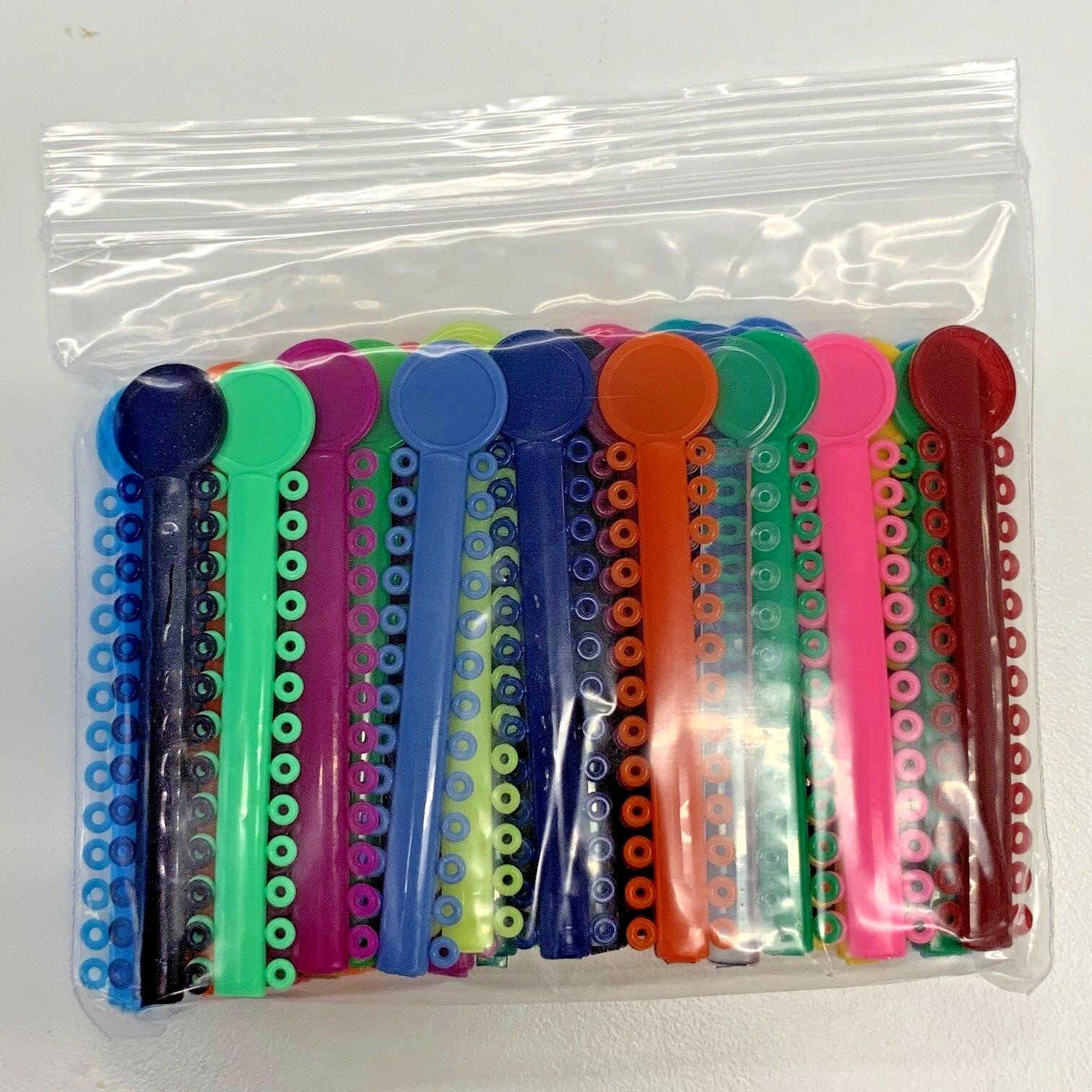 1040 Dental Ligature Rubber Ties Bands Braces Orthodontic Elastic Colored Bands