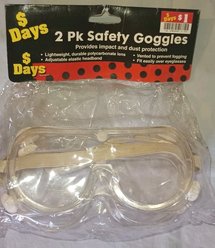 20 Masks Honeywell N95 DC300N95B & 1 Plastic Filters Face Mask NIOSH-2 Goggles