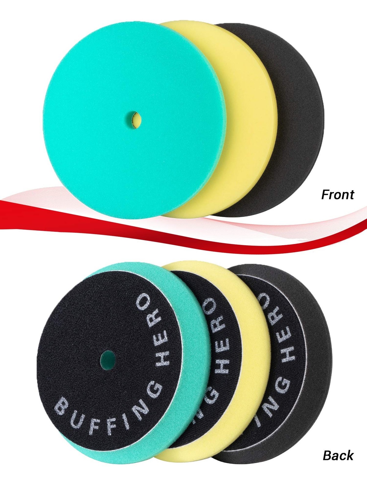 3pcs Polishing Pads for Orbital Sander, Orbital Buffing Pads Hook and Loop Fo…