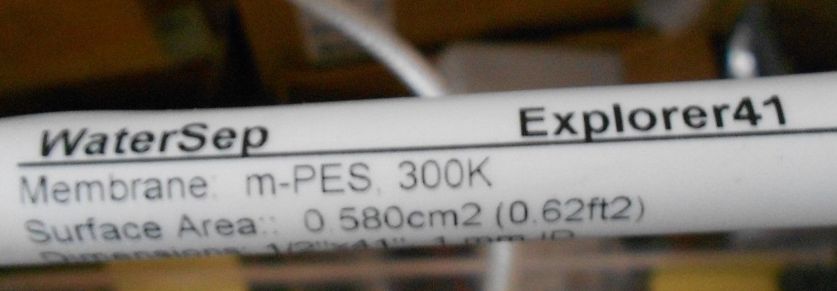 WaterSep Explorer 41 Lab Hollow Fiber Cartridge m-PES 300K WA 300 10 EXP 41 S0
