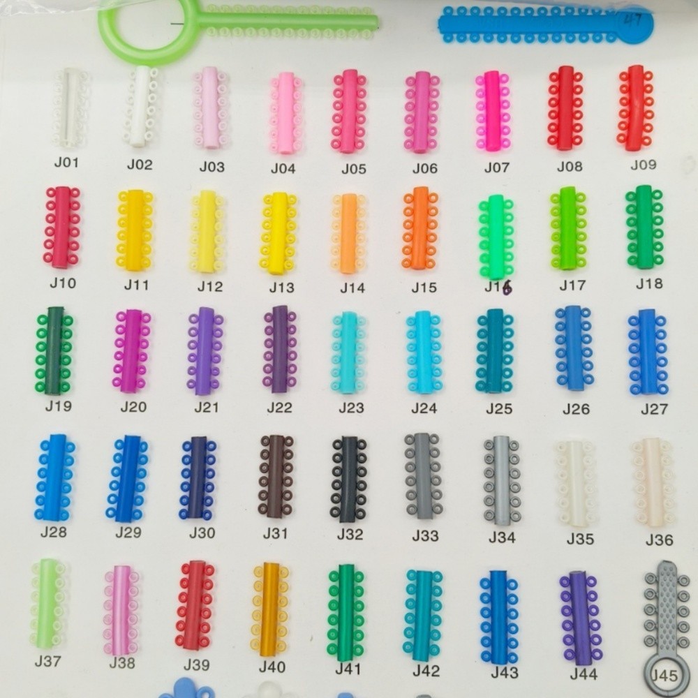 1000pcs Dental Orthodontic Ligature Ties Elastic Rubber Band Braces Ring 20Color
