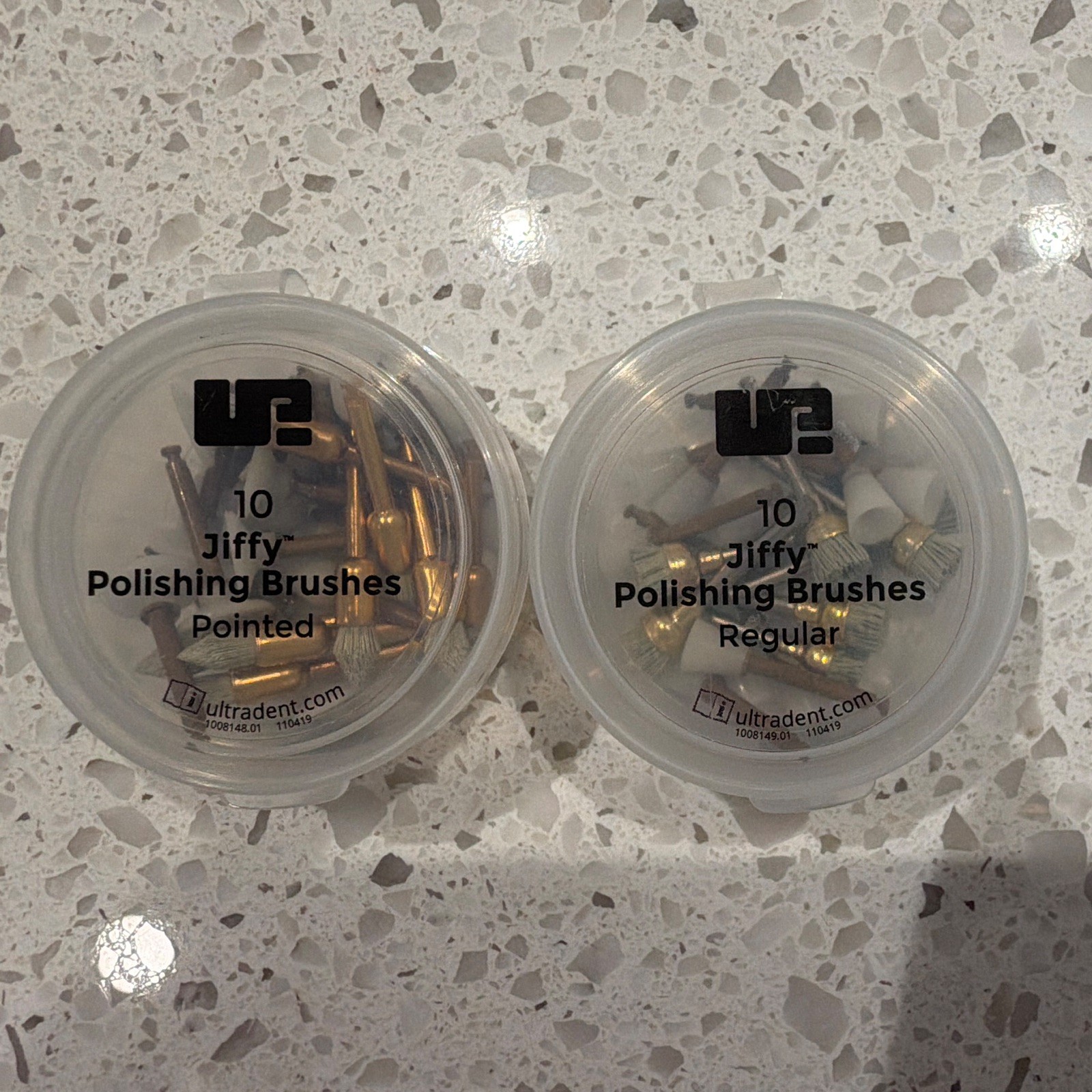 Ultradent Jiffy Polishing Brushes Pointed & Regular ( mix- total 50 pieces)