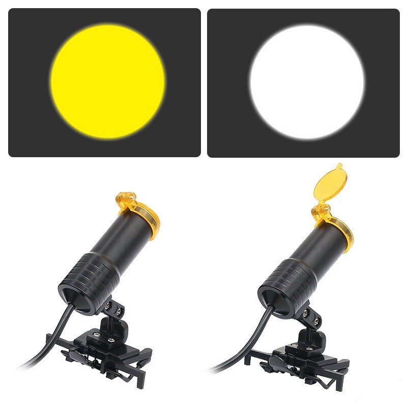 Yellow Filter for LED Headlamp Dental Loupe Optical Magnifier Accessories