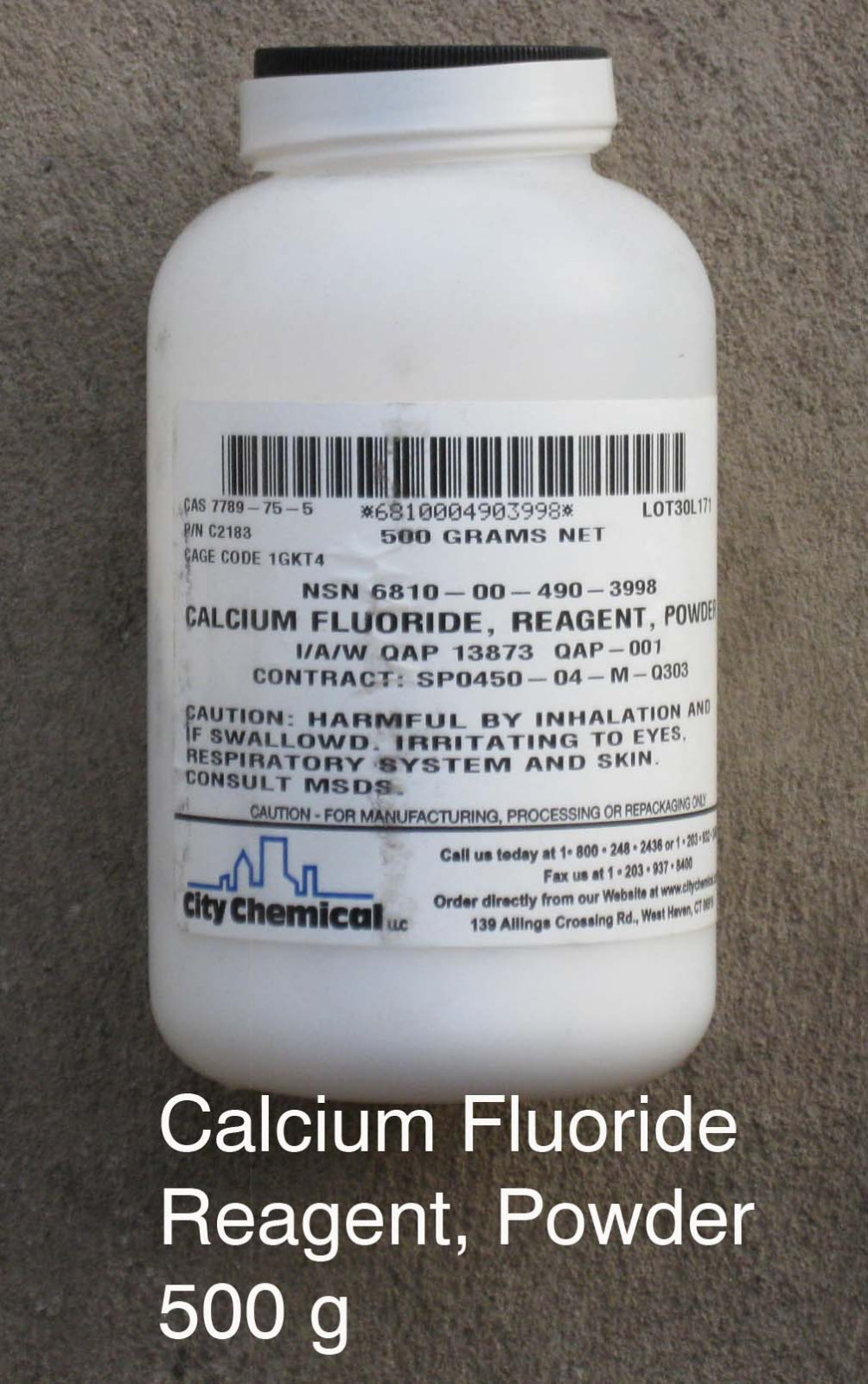 Calcium Fluoride, Reagent, 99%, 500g powder