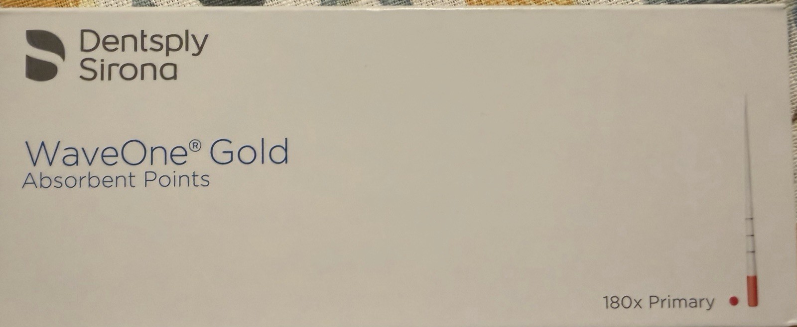 Dentsply Sirona Wave One Gold Absorbent Paper Points 180/Box Primary New