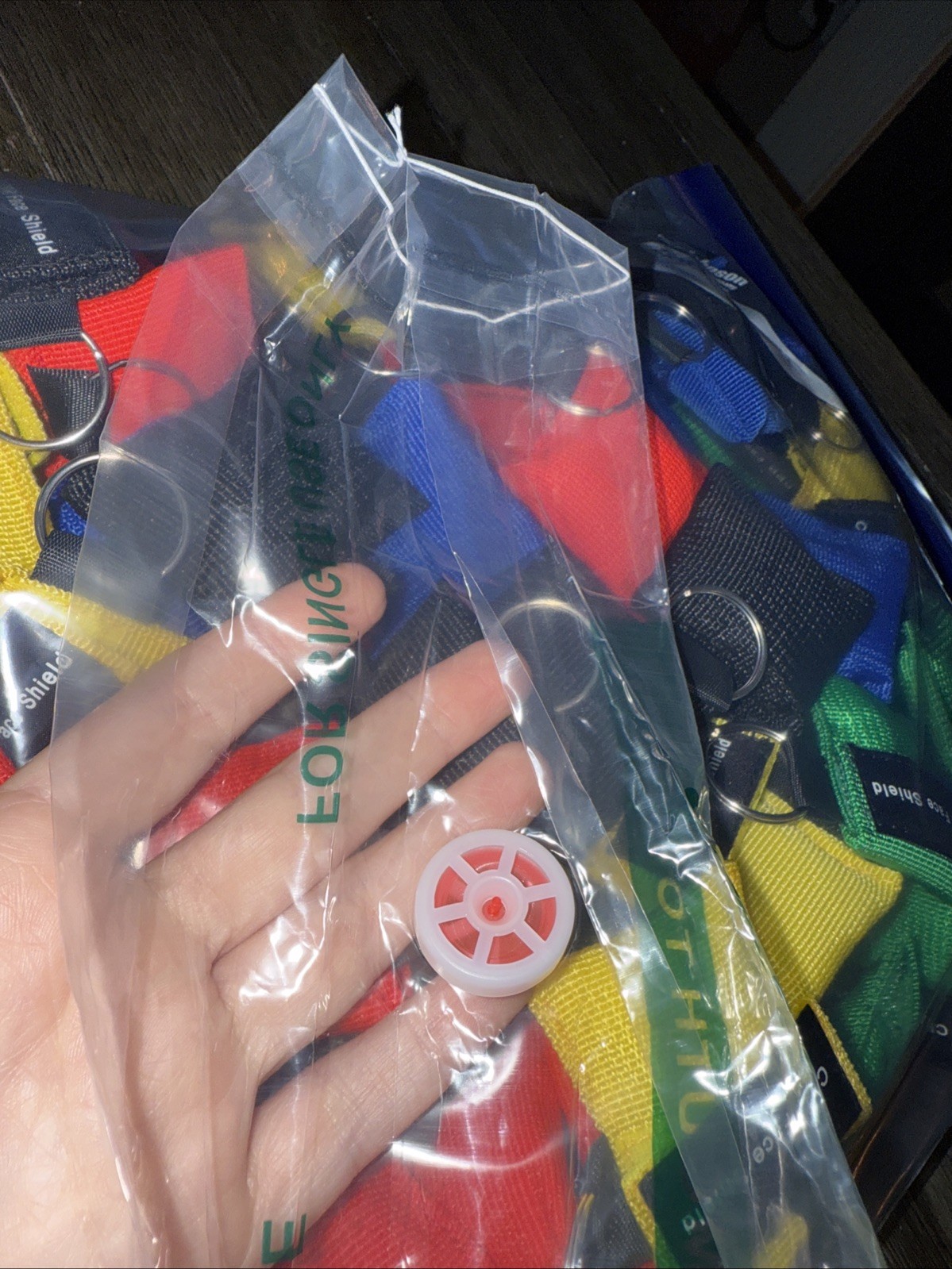 90 Assorted Color CPR Face Shields Keychain Face Shield 5 Colors!