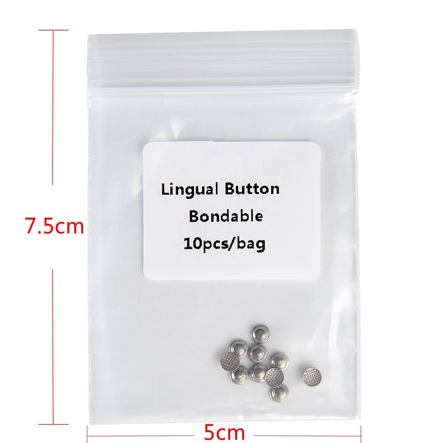 10pcs Orthodontic Dental Lingual Buttons for Bondable Round Base AZDENT
