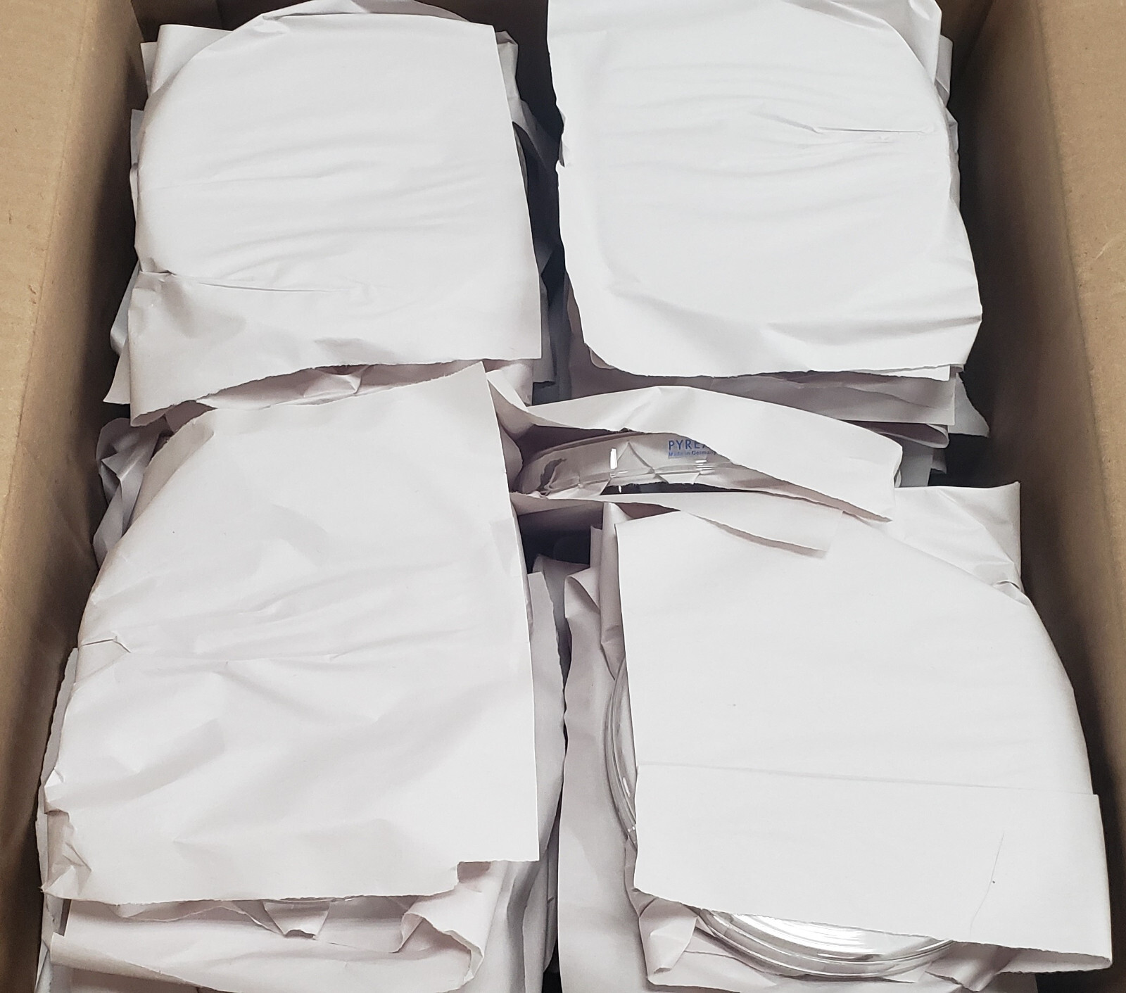 (Lot of 71) Pyrex Petri Dish Sets: Cover & Bottom. Approx 140mm Bottom Diameter